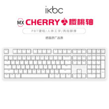 需 plus 会员、需凑单： ikbc C108白色 108键 有线机械键盘 cherry 红轴