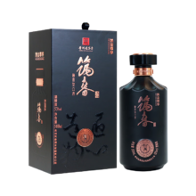 需首购、PLUS会员: 筑春 黑金尊享版 酱香型白酒 53度 500ml 单瓶装