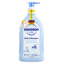 哈罗闪（sanosan）婴儿洗发沐浴露二合一400ml 【0-12岁】儿童洗发水沐浴液易冲洗