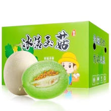 正宗玉菇甜瓜水果 南汇冰激凌甜瓜白玉菇应季现摘水果 9斤带箱(净重8.5)