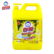 White Cat 白猫 高效去油洗洁精（泵装）5kg瓶装