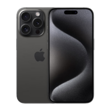 Apple【24期|免息套餐可选】苹果15pro A3104 iphone15pro 苹果手机apple 黑色钛金属 256GB 官方标配