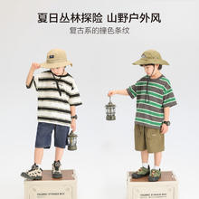 88VIP会员：左西 童装男童短袖T恤夏装儿童纯棉上衣2024新款男孩中大童半袖潮