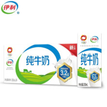 PLUS会员:伊利 纯牛奶 200ml*24盒