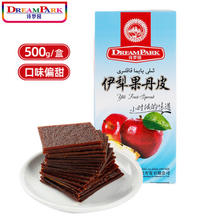 Dream Park 诗梦园 伊犁果丹皮（苹果/杏子/树莓4种口味）儿时怀旧零食 新疆特产老式手工果脯条片 杏子500g
