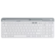 31日20点、PLUS会员：logitech 罗技 K580 101键 2.4G蓝牙 优联 双模无线薄膜键盘 白色 无光