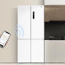 Midea 美的 MR-540WSPZE 风冷十字对开门冰箱 515L 流苏白