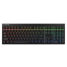 CHERRY樱桃 MX2.0S 机械键盘 游戏键盘 办公键盘 电脑键盘 RGB混光键盘 有线键盘 樱桃无钢结构 黑色红轴