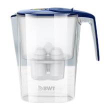倍世（BWT）欧洲进口镁离子置换第四代净水壶家用净水器家用自来水过滤器厨房智能滤水壶便携换芯提醒过滤壶 粉色1壶2芯（2镁离子） BWT 净水壶套装