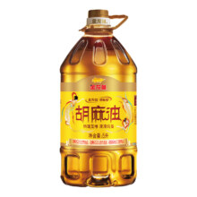 plus会员：金龙鱼胡麻油5L 物理压榨 蕴含α-亚麻酸 1桶*2件