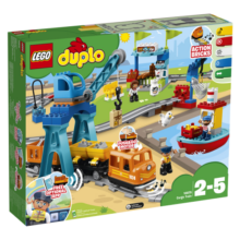 乐高（LEGO）积木 得宝 早教玩具大颗粒智能拼装宝宝男孩女孩生日礼物送礼 10875 得宝智能货运火车