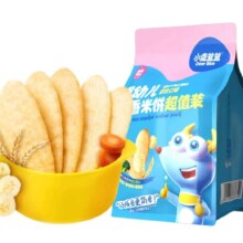 小鹿蓝蓝婴幼儿香香米饼 3口味 超值装120g(60片)