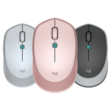 罗技（Logitech） M380无线鼠标 家用便携办公鼠标MAC 无线优联2.4G 带接收器 磨砂黑
