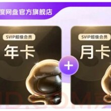 百度网盘超级会员SVIP年卡13个月会员自动充值秒到账 极速下载