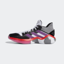 adidas哈登STEPBACK签名版实战篮球运动鞋男子阿迪达斯官方EH1995 黑/白/紫 47(290mm)