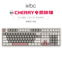 plus会员：ikbc W210 108键 2.4G无线机械键盘 时光灰 Cherry青轴 无光