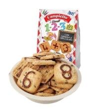 需首购、PLUS会员: LOOCI 意大利进口 路希牛乳趣味数字饼干 300g