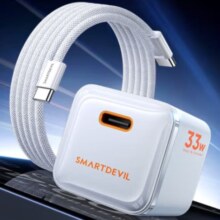 PLUS会员：SmartDevil 闪魔 苹果15全系快充套装 30W氮化镓