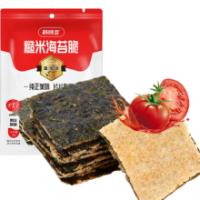 需首单、PLUS会员：韩味多 糙米番茄海苔脆20g