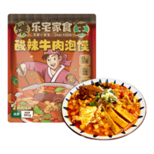 乐宅家食 西安酸辣牛肉泡馍 365g