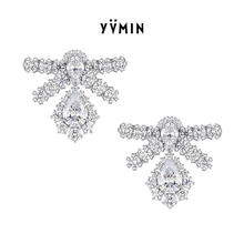 YVMIN 尤目 X SHUSHUTONG 宝石蝴蝶结水滴宝石耳坠耳饰