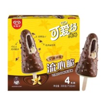 plus会员：可爱多和路雪 可爱多棒棒 流心脆巧克力口味冰淇淋 75g*4支*9件