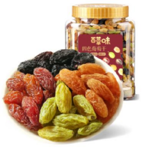 京东百亿补贴：百草味 无核四色葡萄干500g