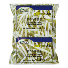PLUS会员: 雪川食品 皇冠 1/4超长原香细薯条 2kg/袋