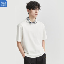 JEANSWEST 真维斯 男士短袖T恤 简约纯色宽松上衣*4件