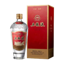 plus会员：五粮液经典五粮液 浓香型白酒 52度 500ml 单瓶装 送礼收藏佳选*2件