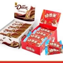 88VIP:德芙巧克力224g*1盒+脆香米巧克力192g*1盒（共2盒）