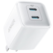 ANKER安克PD40W 苹果15充电器快充头type-c双C口充电头直插头安可 适配iphone15promax华为小米安卓手机 【40W双C口充电器头丨白】