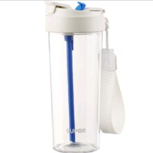 PLUS会员：苏泊尔（SUPOR）水杯 月光白+便携提手 650ml