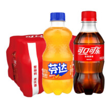 25号20点 限量500份：可口可乐（Coca-Cola）迷你可乐  300mL 24瓶 有糖可乐12芬达12