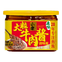 需首购：小康大颗粒牛肉酱原味400g