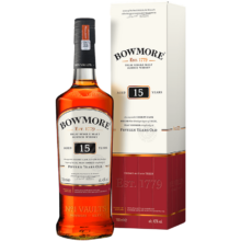 Plus会员:波摩（Bowmore）15年 苏格兰 单一麦芽 威士忌 700mL 进口洋酒 礼盒装 艾雷岛