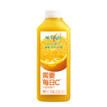 PLUS会员：WEICHUAN 味全 每日C果汁橙汁900ml 2瓶*3件