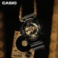 卡西欧（CASIO）手表男士G-SHOCK经典黑金系列防震运动电子表520礼物GA-110GB-1A