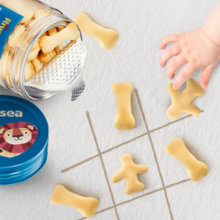 Rivsea 禾泱泱 婴幼儿饼干 牛乳饼干骨头造型90g