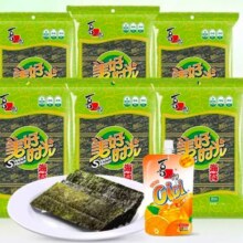 plus会员:美好时光 海苔片 原味 4.5g *6袋+cici果冻爽