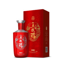 Plus会员：五粮液股份醇红装浓香型高度白酒 50度500mL 单瓶装