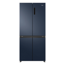 预售、PLUS会员： Haier 海尔 冰箱501升十字对开门双循环变频一级能效超薄嵌入式 星石蓝+黑金净化+三档变温+WiFi智控