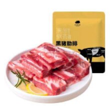 百亿补贴：京东跑山猪 国产黑猪肋排 800g