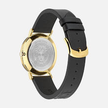 VERSACE 范思哲 官方正品 大表盘商务手表男黑金腕表