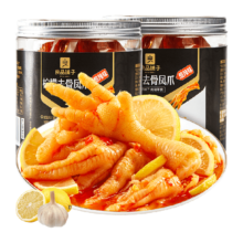 再补货、88VIP：良品铺子 柠檬去骨凤爪 酸辣味无骨鸡爪 500g*2罐
