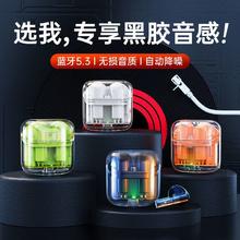 POLVCOG 铂典 新款透明无线蓝牙耳机高音质智能降噪低延迟游戏苹果安卓通用