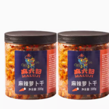 88VIP！麻六记 麻辣萝卜干300g*2