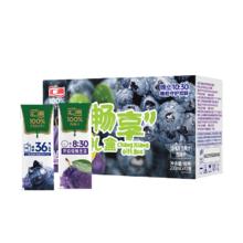 汇源100﹪梅力“蓝”朋友果汁礼盒200ml*12盒蓝莓汁西梅汁花青素
