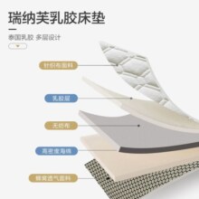 百丽丝 记忆棉泰国乳胶复合床垫抗压不易塌陷软硬适中加厚榻榻米床垫子