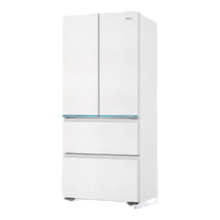 618预售、PLUS会员：Haier 海尔 485L 超薄零嵌入式 法式多门电冰箱 BCD-485WGHFD1BWLU1